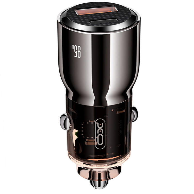 Автомобильное зарядное устройство XO CC58 (USB, USB-C, 3.25A) 95W Dark Grey