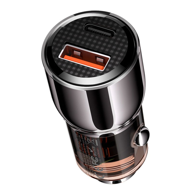 Автомобильное зарядное устройство XO CC58 (USB, USB-C, 3.25A) 95W Dark Grey
