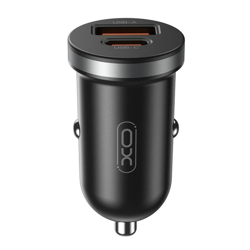Автомобильное зарядное устройство XO CC56 (USB, USB-C, 3A) 30W Black