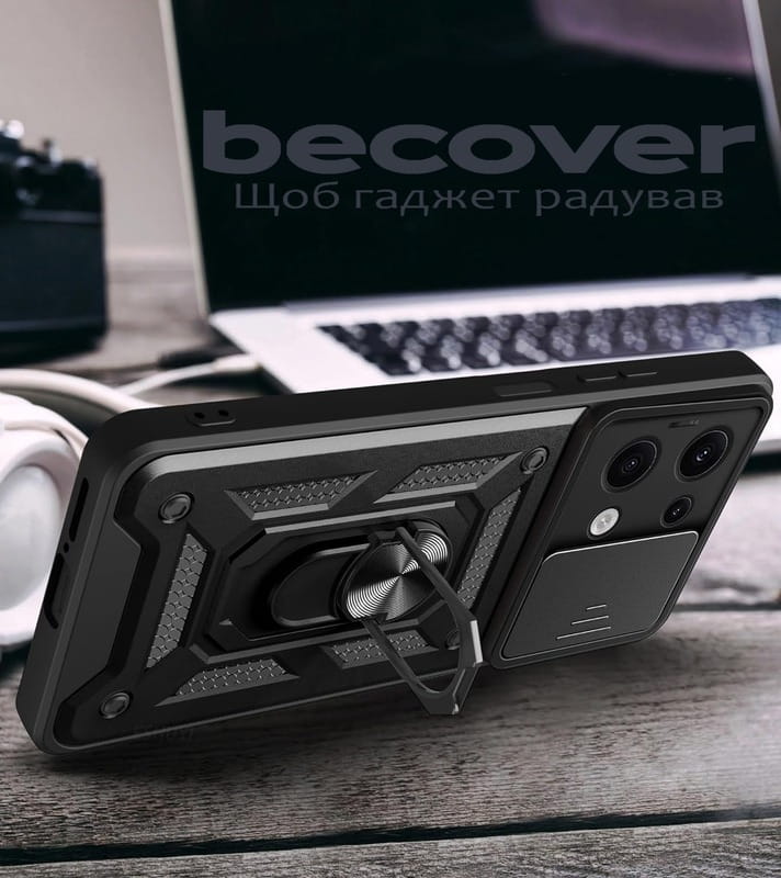 Чохол-накладка BeCover Military для Xiaomi Redmi Note 13 5G Black (711030)