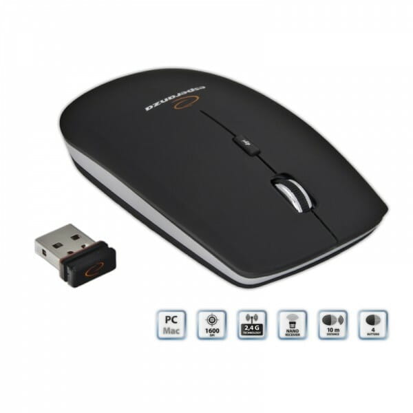 Мышь беспроводная Esperanza EM120K Black USB