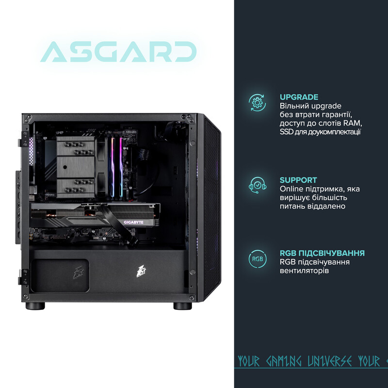 Персональный компьютер ASGARD Gorr (A84F.32.S10.56T.8.6162)