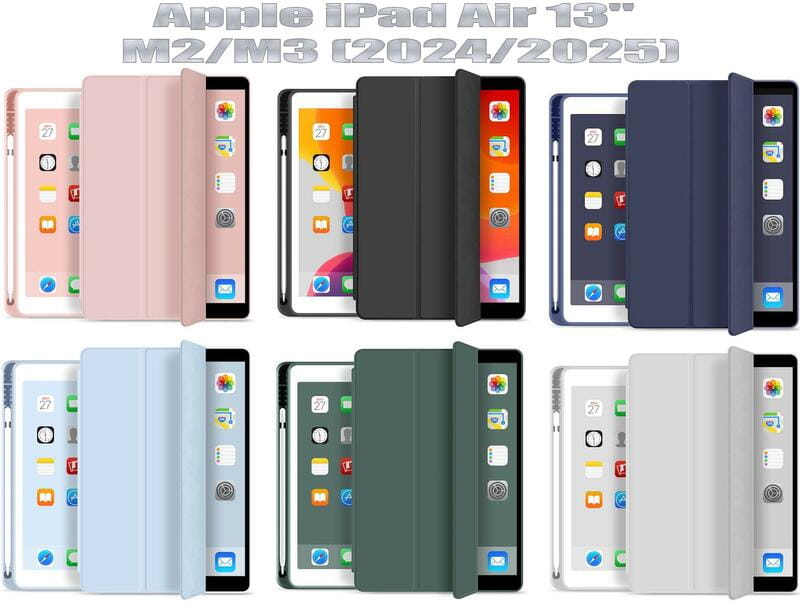 Чeхол BeCover с креплением Apple Pencil для Apple iPad Air 13" M2 2024 Dark Green (711458)