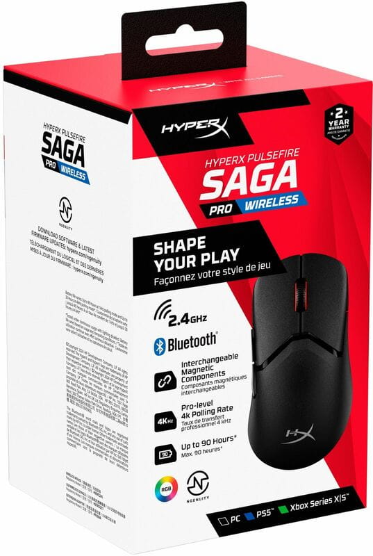 Мышь HyperX Pulsefire Saga Pro Black (A2PB2AA)