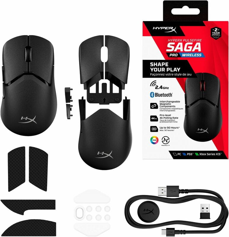 Мышь HyperX Pulsefire Saga Pro Black (A2PB2AA)