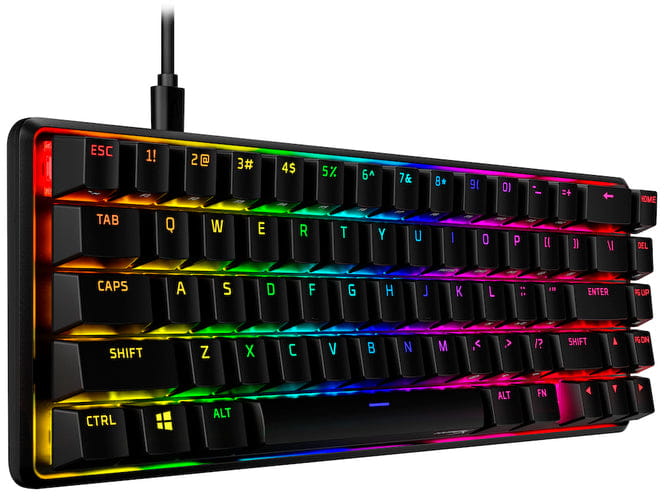 Клавиатура HyperX Alloy Origins 65 Red RGB ENG/UA Black (4P5D6AA)