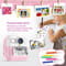 Фото - Дитячий фотоапарат ColorWay з функцією моментального друку Pink (CW-PHP01P) | click.ua