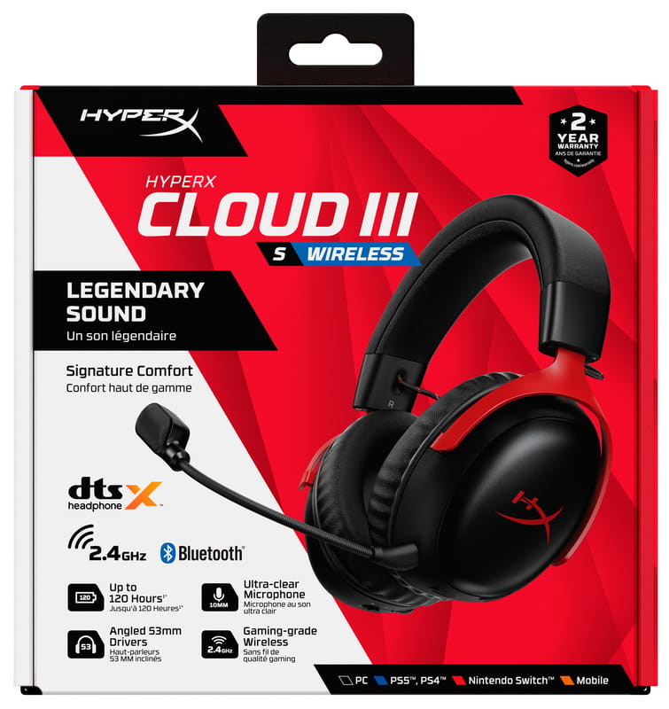 Гарнитура HyperX Cloud III S Black/Red (A59Z0AA)