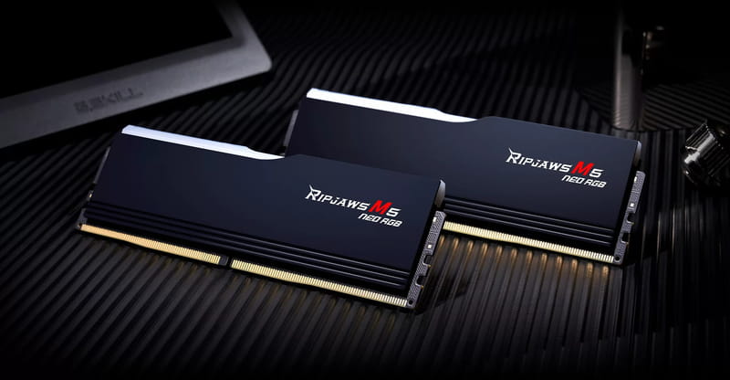 Модуль памяти DDR5 2x32GB/6000 G.Skill Ripjaws M5 Neo RGB Black (F5-6000J3636F32GX2-RM5NRK)