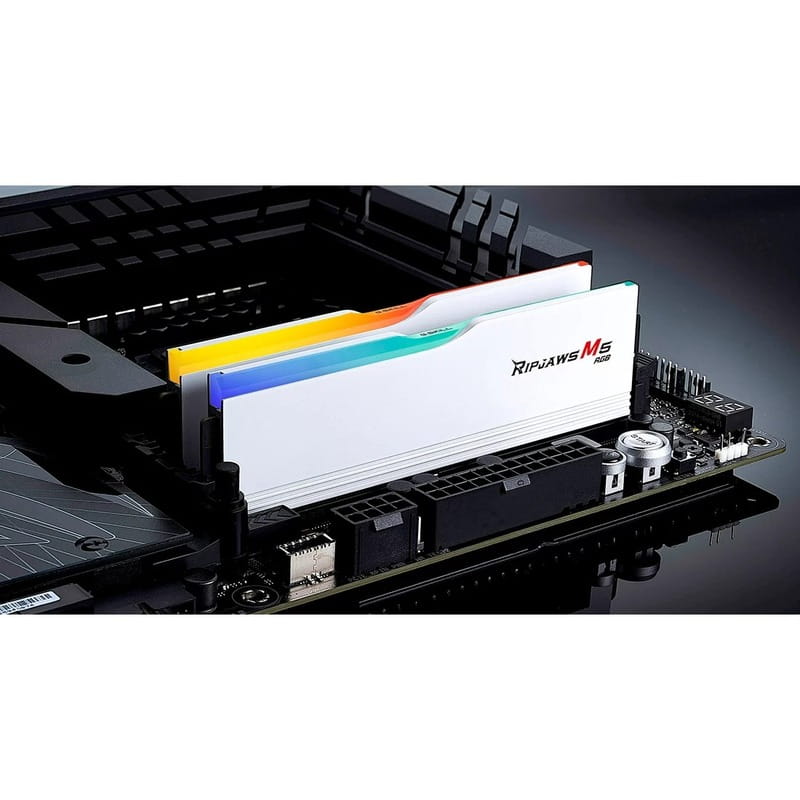 Модуль памяти DDR5 2x32GB/6400 G.Skill Ripjaws M5 RGB White (F5-6400J3239G32GX2-RM5RW)
