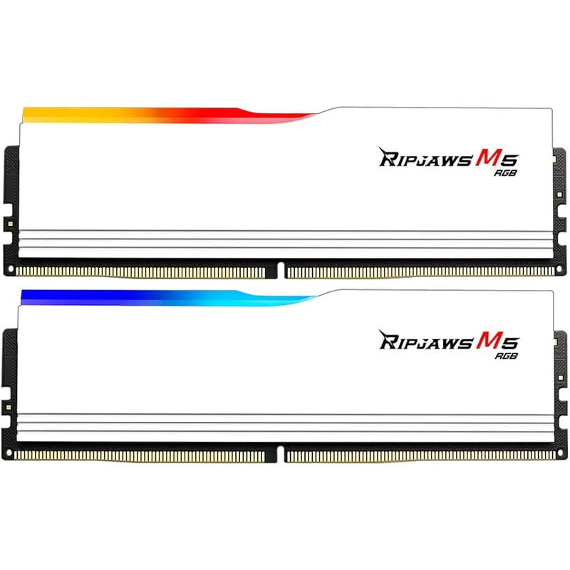 Модуль памяти DDR5 2x32GB/6400 G.Skill Ripjaws M5 RGB White (F5-6400J3239G32GX2-RM5RW)
