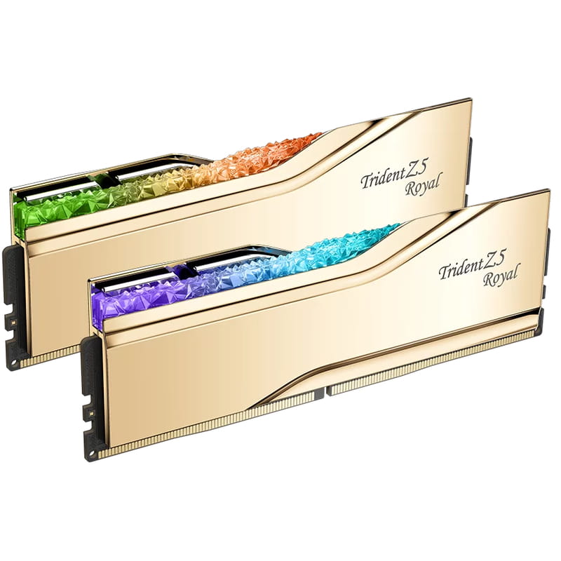 Модуль пам`ятi DDR5 2x16GB/6400 G.Skill Trident Z5 Royal Gold (F5-6400J3039G16GX2-TR5G)