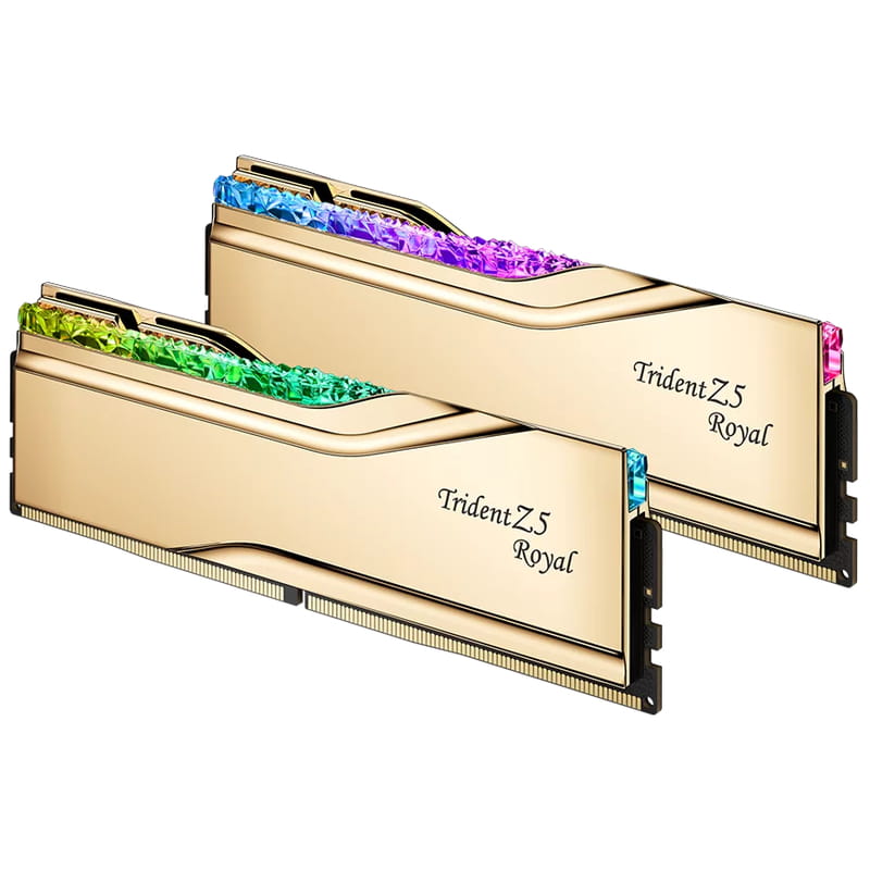 Модуль пам`ятi DDR5 2x16GB/6400 G.Skill Trident Z5 Royal Gold (F5-6400J3039G16GX2-TR5G)