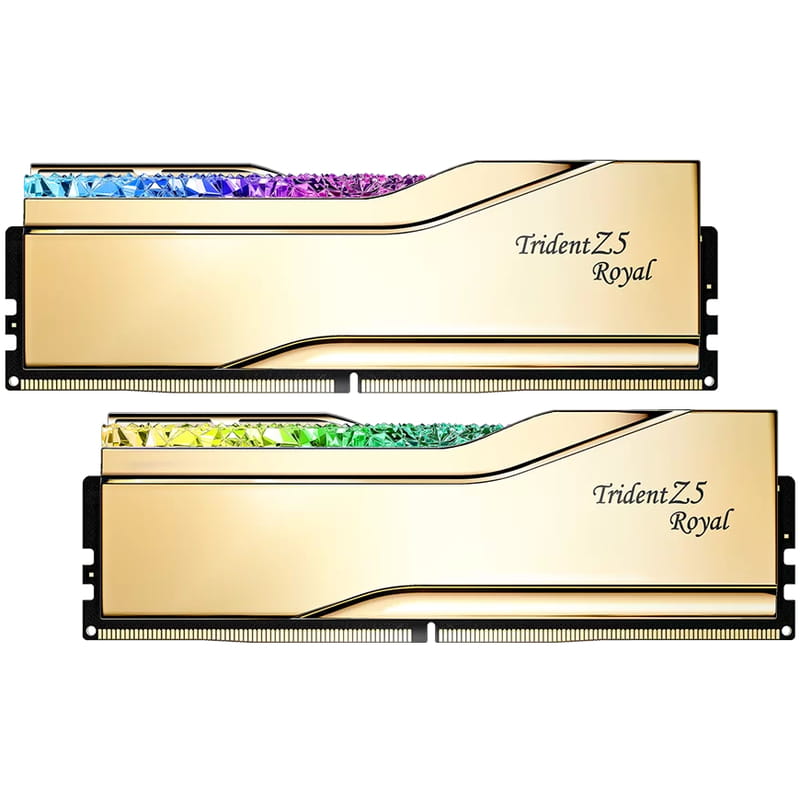 Модуль памяти DDR5 2x32GB/6000 G.Skill Trident Z5 Royal Gold (F5-6000J2836G32GX2-TR5G)