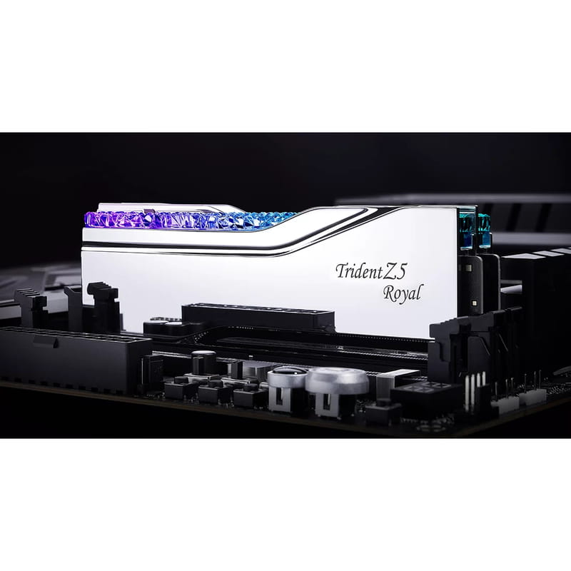 Модуль памяти DDR5 2x32GB/6000 G.Skill Trident Z5 Royal Silver (F5-6000J2836G32GX2-TR5S)