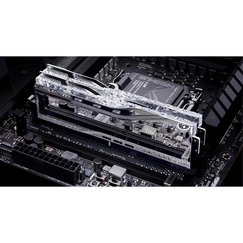 Модуль памяти DDR5 2x32GB/6000 G.Skill Trident Z5 Royal Silver (F5-6000J2836G32GX2-TR5S)