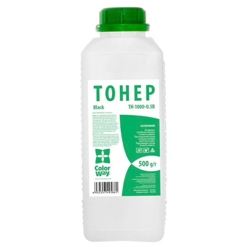 Тонер ColorWay (TH-1000-0.5B) HP LJ 1000/1010/1200/2100/AX 500 г