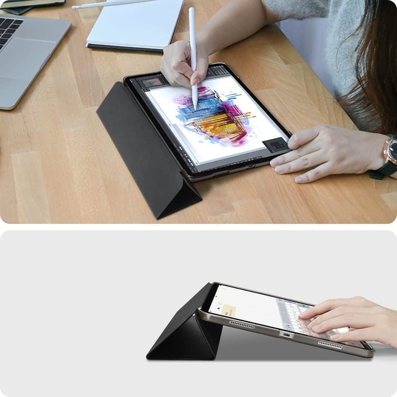 Чeхол BeCover Tri Fold Hard для Apple iPad Air 13" M2 2024 Black (711471)