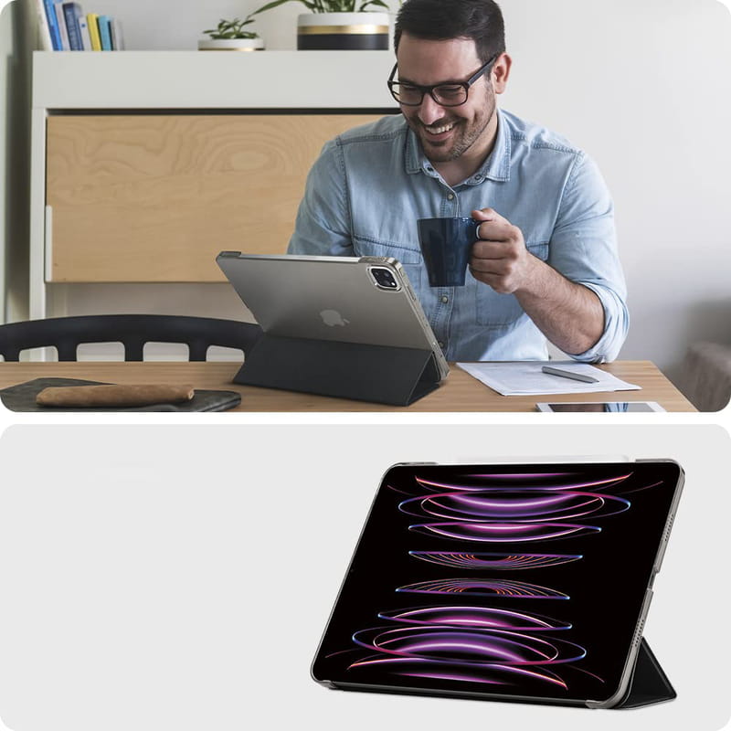 Чeхол BeCover Tri Fold Hard для Apple iPad Air 13" M2 2024 Black (711471)