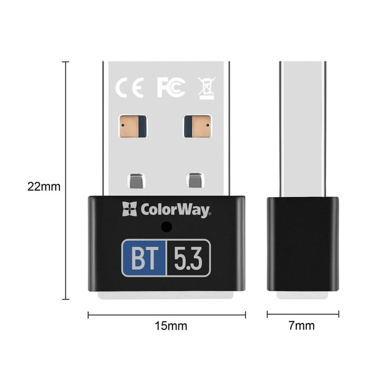 Адаптер Bluetooth 5.3 ColorWay (CW-AD-BT53)