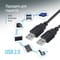 Фото - Кабель Colorway USB - USB V 2.0 (M/M), 1 м, Black (CW-CBUU071-BK) | click.ua