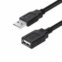 Кабель ColorWay USB - USB V 2.0 (M/F), 1.8 м, Black (CW-CBUF076-BK)