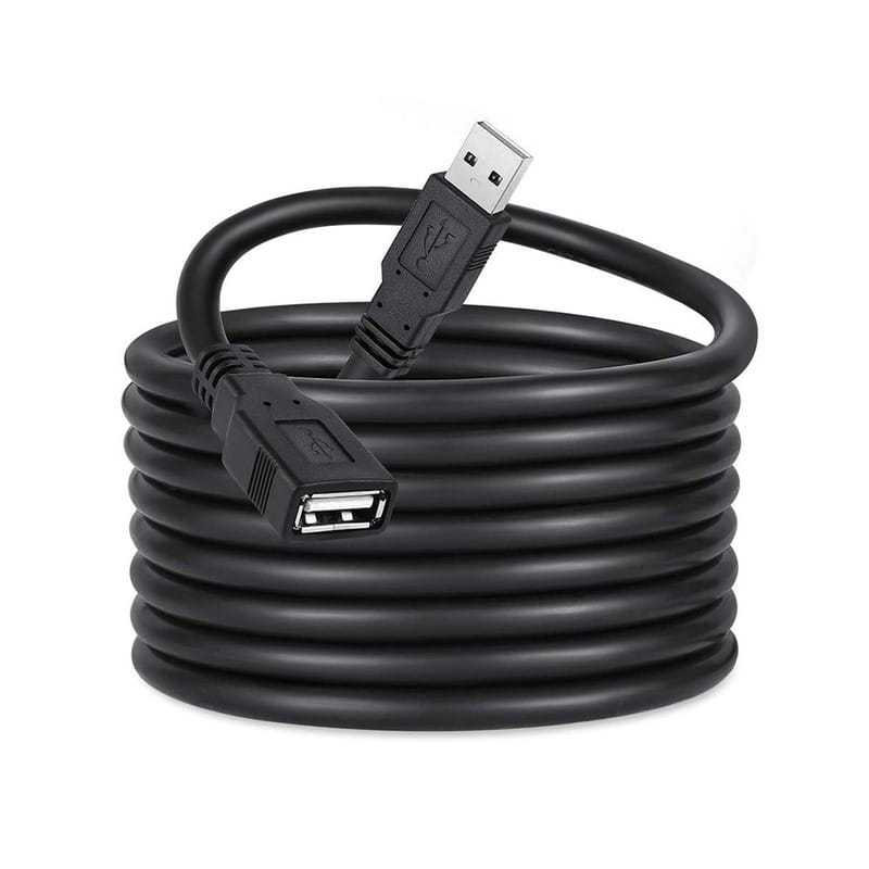 Кабель ColorWay USB - USB V 2.0 (M/F), 1.8 м, Black (CW-CBUF076-BK)