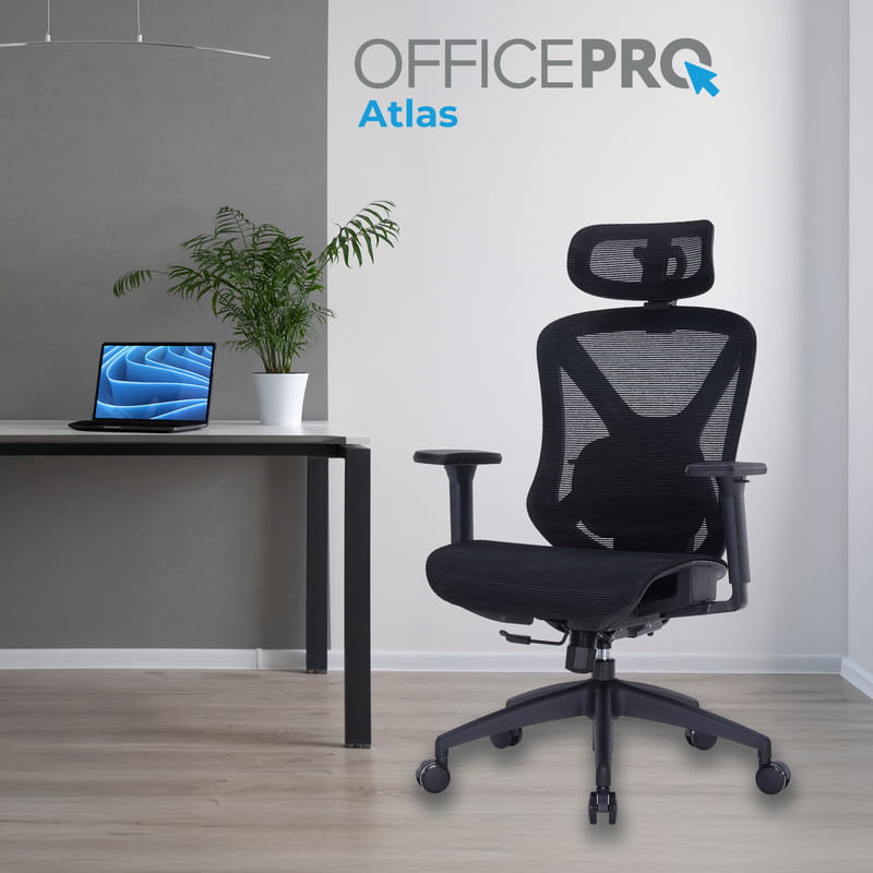 Кресло офисное OfficePro Atlas OC630-B-B-B Black