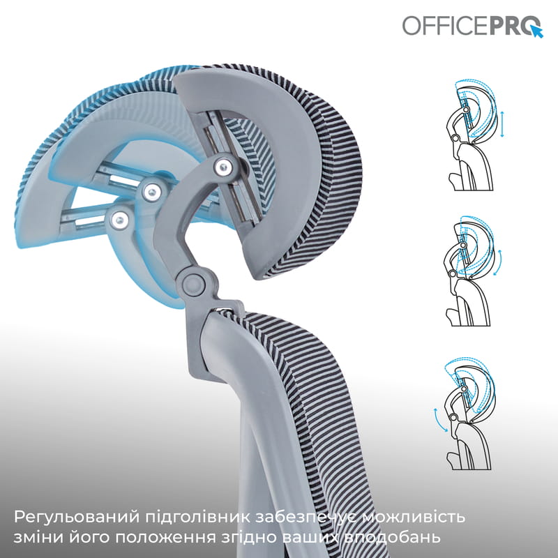 Кресло офисное OfficePro Atlas OC630-G-DG-DG Gray/Dark Gray