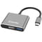 Фото - USB-хаб СolorWay USB Type-C 3-в-1 (CW-HUB08) | click.ua