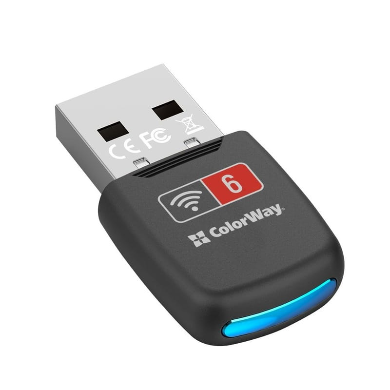 Беспроводной адаптер ColorWay Wi-Fi 6 (CW-AD-W1)