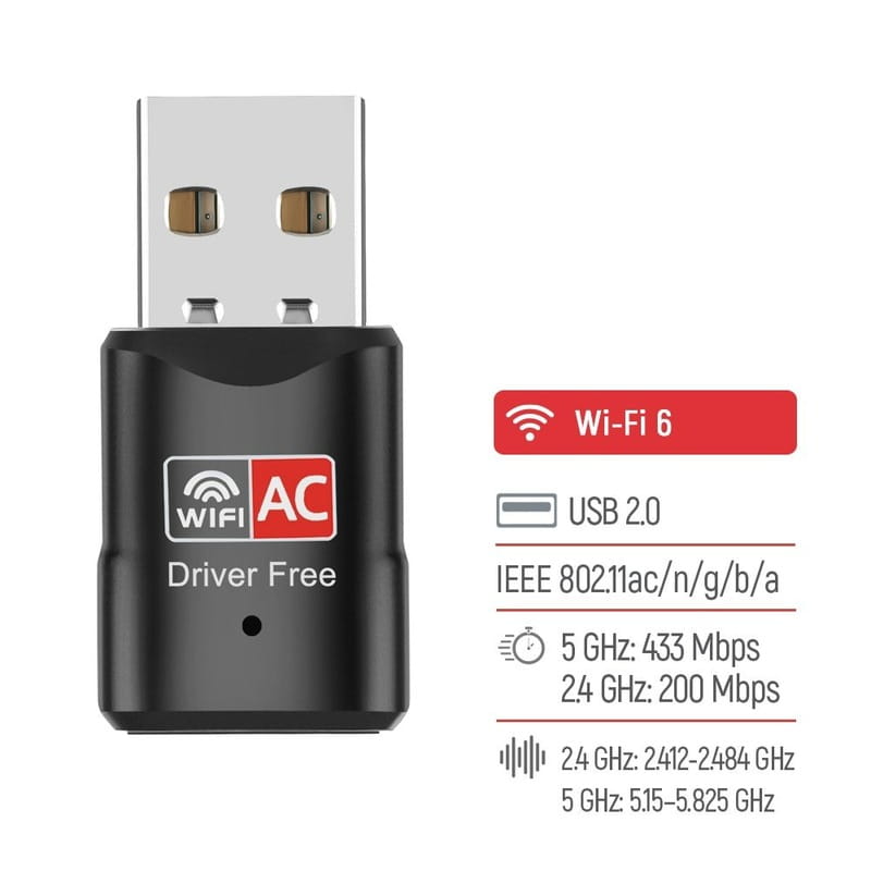 Беспроводной адаптер ColorWay Wi-Fi (CW-AD-W2)