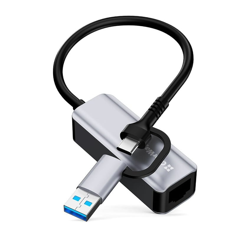 Мережевий адаптер ColorWay USB-A/USB-С 3.0 - RJ45 (CW-AD-CRG)