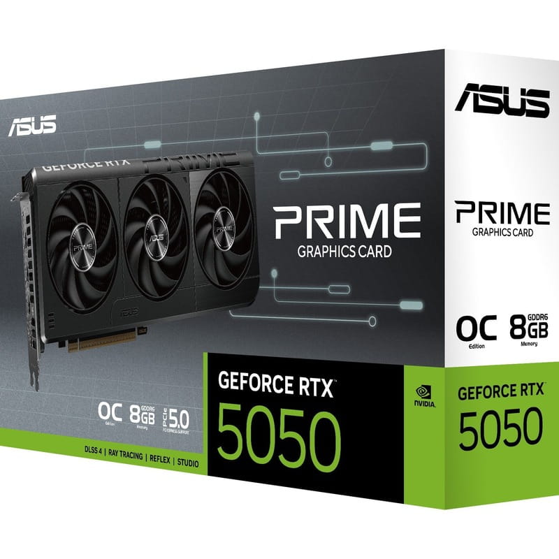 Видеокарта GF RTX 5050 8GB GDDR6 Prime OC Asus (PRIME-RTX5050-O8G)