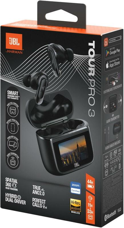 Bluetooth-гарнітура JBL Tour Pro 3 Black (JBLTOURPRO3BLK)