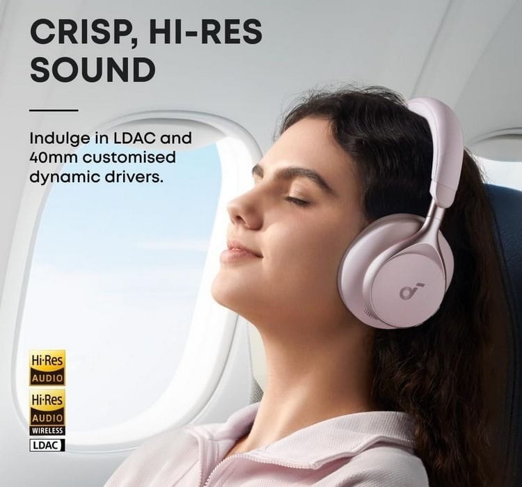 Купити Bluetooth-гарнітура Anker SoundCore Space One Pink (A3035G51) Bluetooth-гарнітура Anker SoundCore Space One Pink (A3035G51)