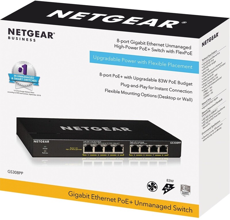 Комутатор Netgear GS308PP-100EUS