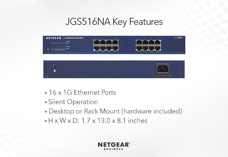 Комутатор Netgear JGS516-200EUS