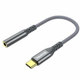 Адаптер ColorWay USB Type-C - 3.5 мм (M/F), 0.14 м, Gray (CW-AD-CJ)