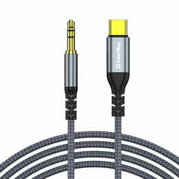 Адаптер ColorWay USB Type-C - 3.5 мм (M/M), 1.2 м, Gray (CW-CBPDJ071-G)