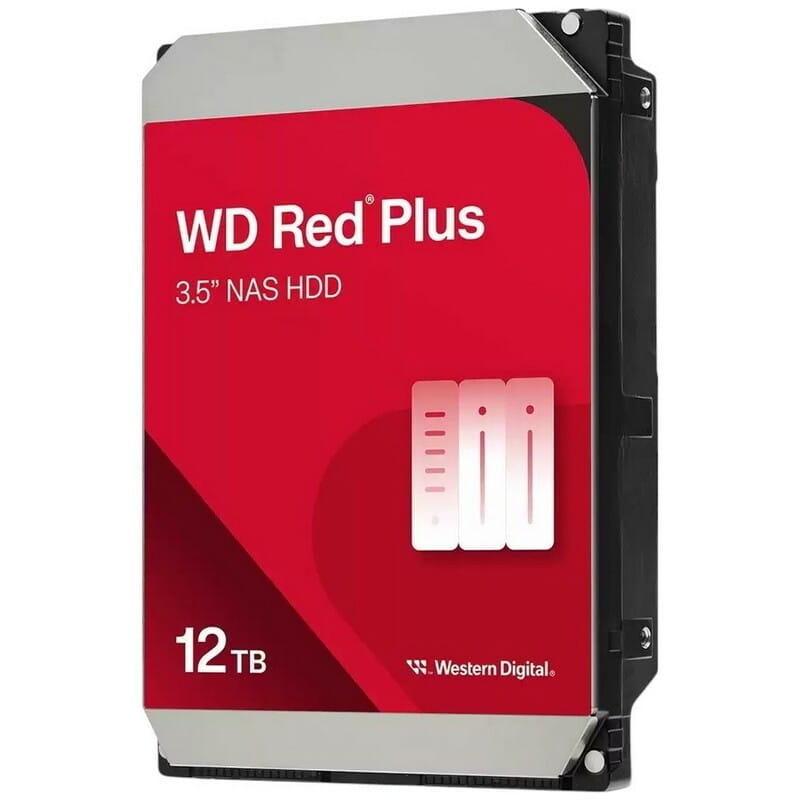 Накопитель HDD SATA 12.0TB WD Red Plus 7200rpm 512MB (WD120EFGX)