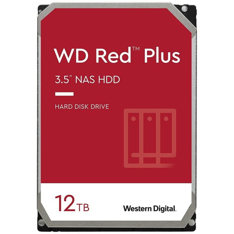 Накопитель HDD SATA 12.0TB WD Red Plus 7200rpm 512MB (WD120EFGX)