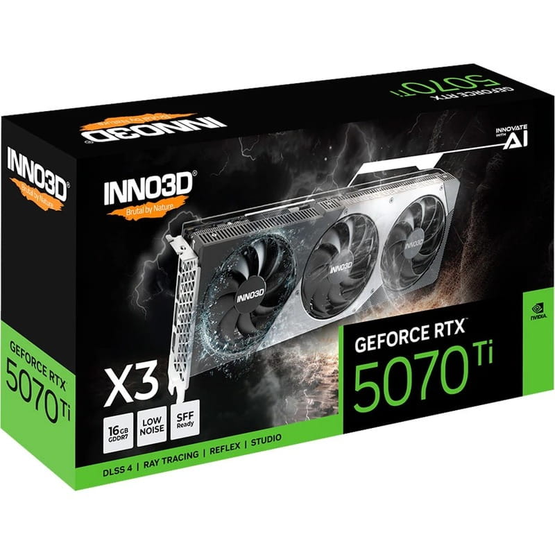 Видеокарта GF RTX 5070 Ti 16GB GDDR7 X3 Inno3D (N507T3-16D7-176068N)