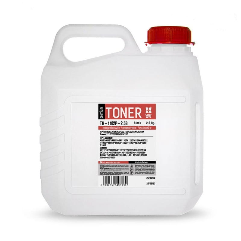 Тонер CW (TH-1102P-2.5B) HP P1102/P1606/Canon 725/Canon 728 Premium 2,5 кг