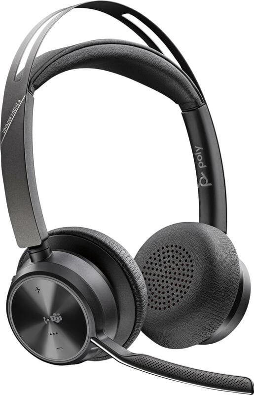 Bluetooth-гарнітура Poly Focus 2 MS Black (9T9J6AA)