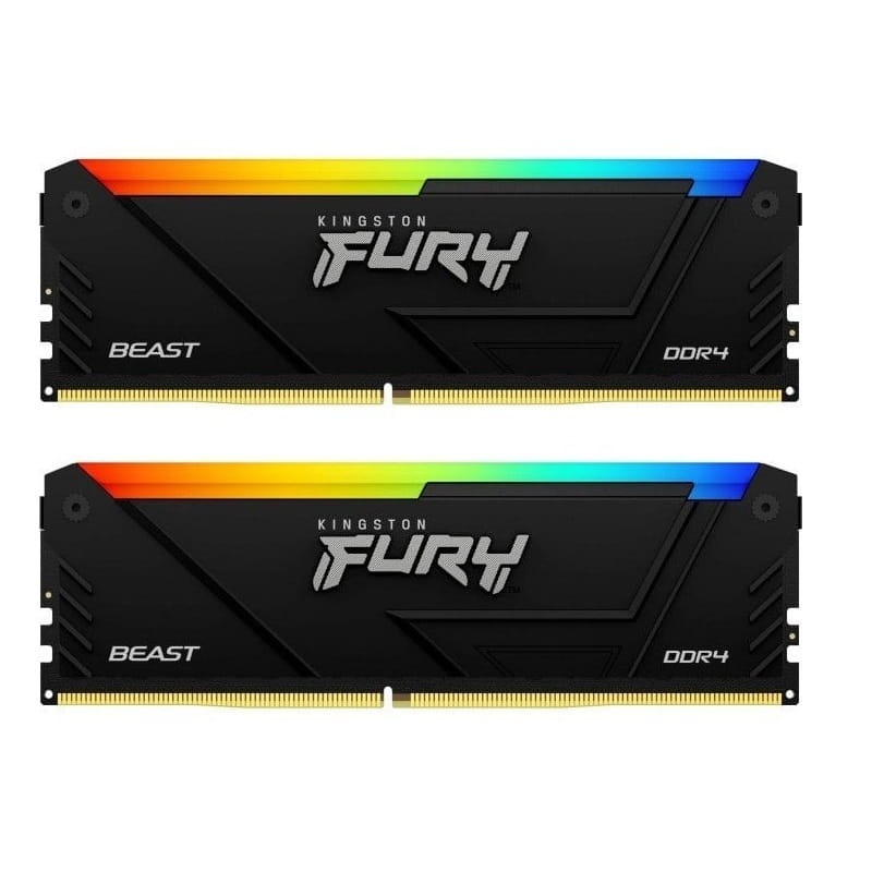 Модуль памяти DDR4 2x8GB/3200 Kingston Fury Beast RGB (KF432C16BB2AK2/16WP)
