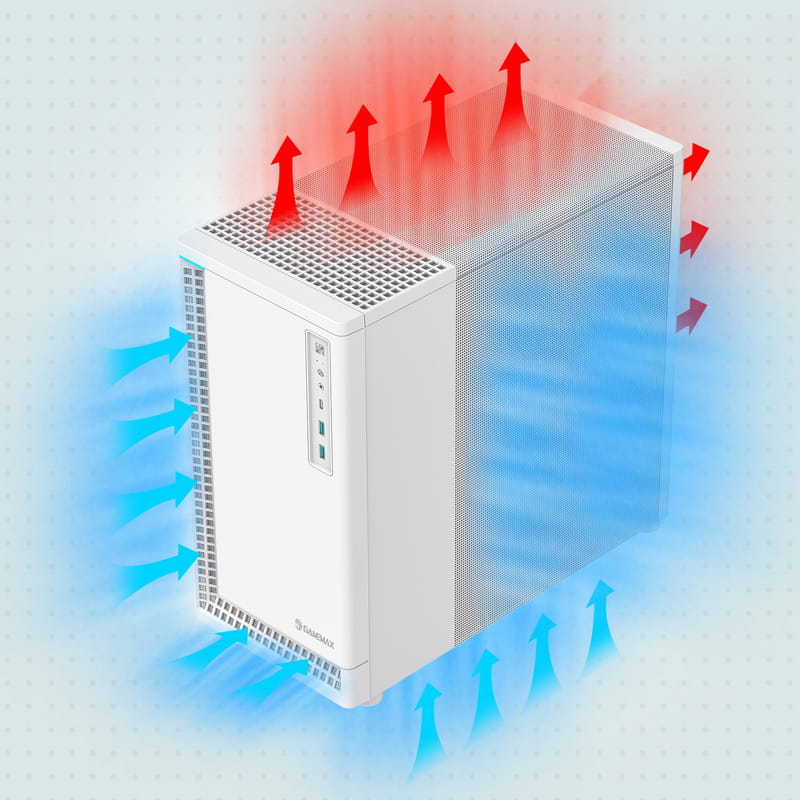 Корпус GameMax P30 White