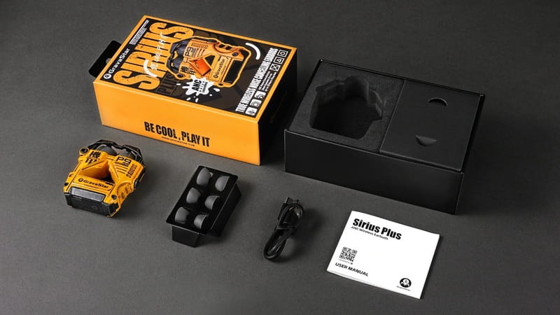 Bluetooth-гарнитура Gravastar Sirius Plus Yellow (GSP9PLUS_YLW)