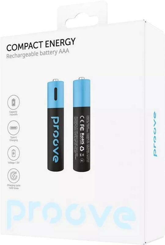 Аккумуляторы Proove Compact Energy AAA/HR03 NI-MH 740 mAh BL 2 шт