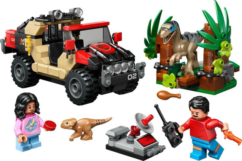 Конструктор LEGO Jurassic World Бегство по бездорожью от раптора (76972)